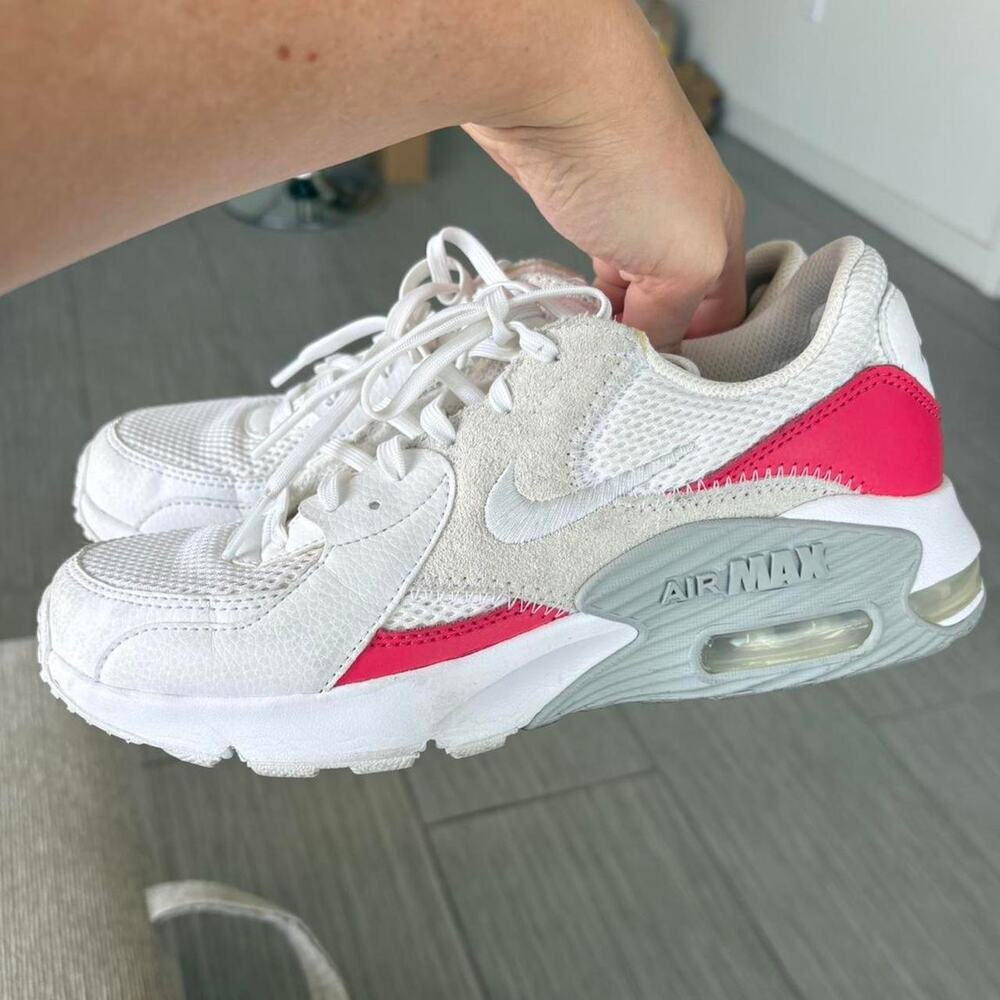 Nike air max white and